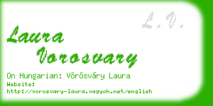 laura vorosvary business card